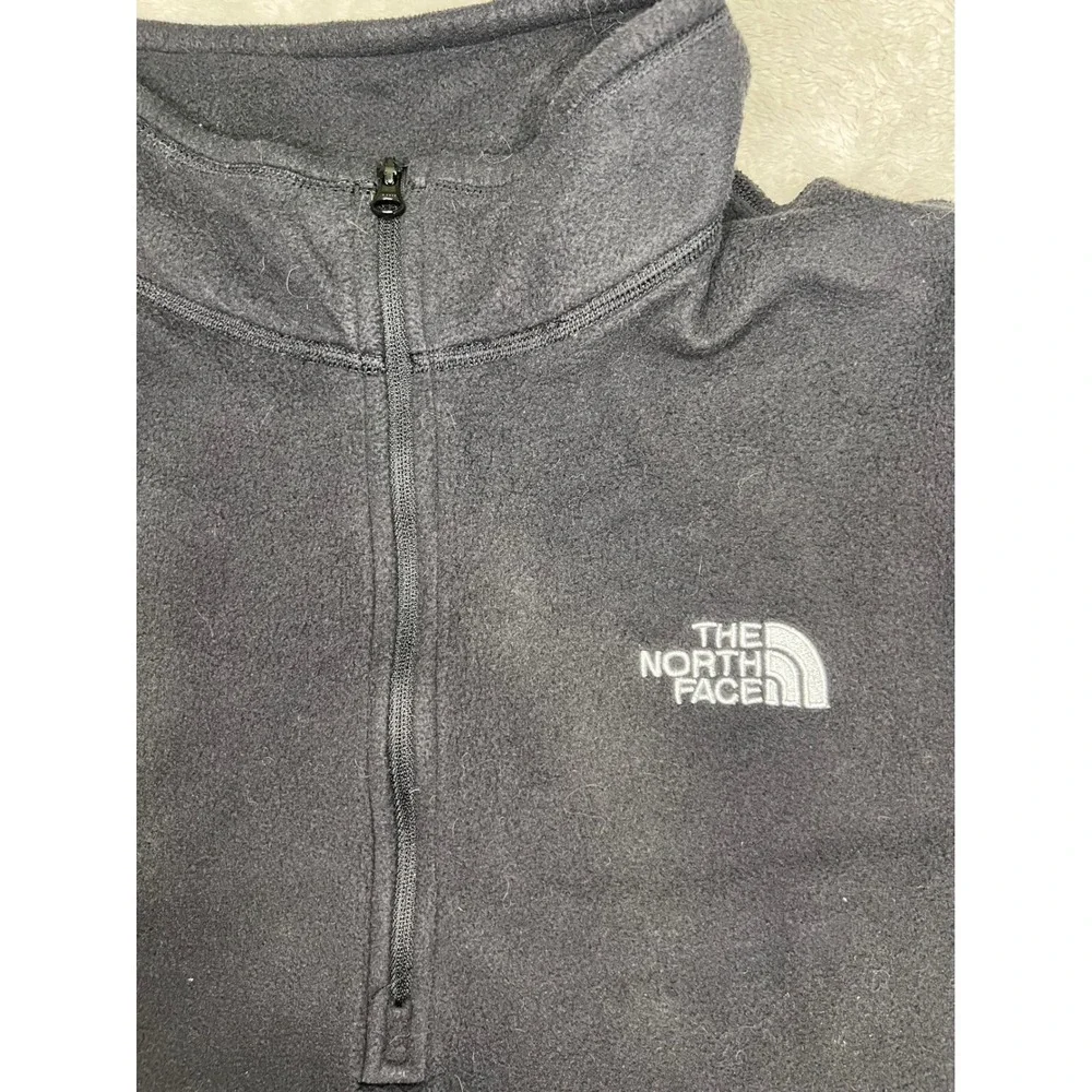 The North Face Mens Fleece Pullover Quarter Zip Black XXL